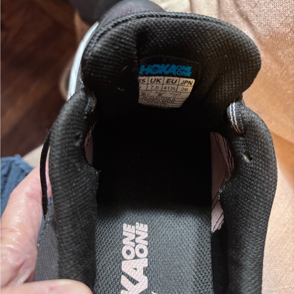 Hoka Black and White Athletic Shoes - Picture 5 of 6